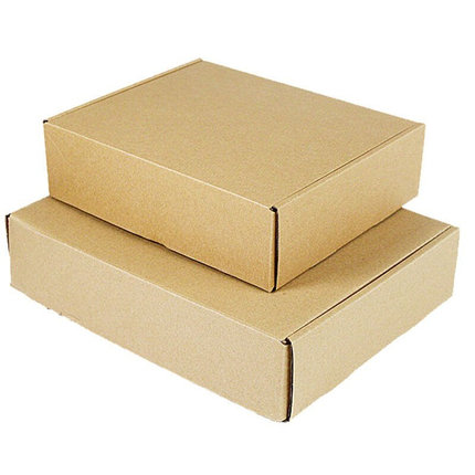 伏兴飞机盒快递纸箱包装盒收纳盒服装快递打包扁纸盒子可定做三层