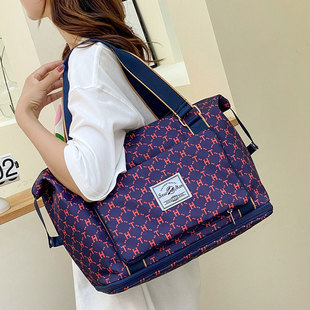 外出旅行包大容量女轻便超大可折叠短途时尚学生住校行李包手提包