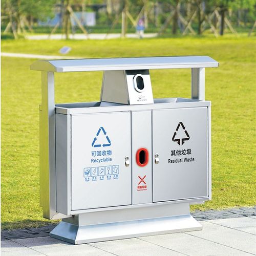成都户外垃圾桶不锈钢果皮箱公园小区环卫大号分类垃圾箱厂家