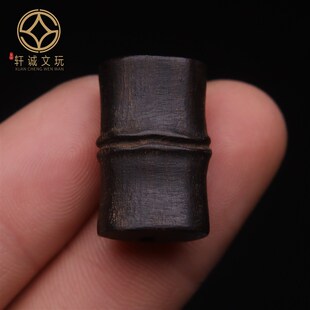 天然原矿沉香木竹节吊坠挂件牌子背云散珠DIY文玩配饰配件饰品