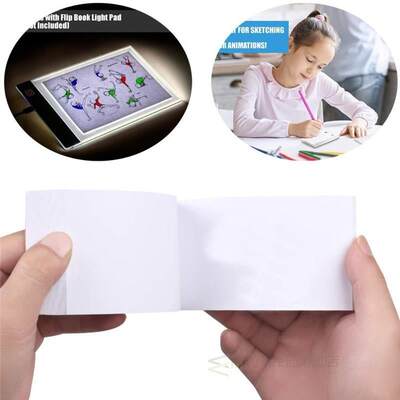 Blank Flip Book Paper with Holes 240 Sheets Flipbook Animati