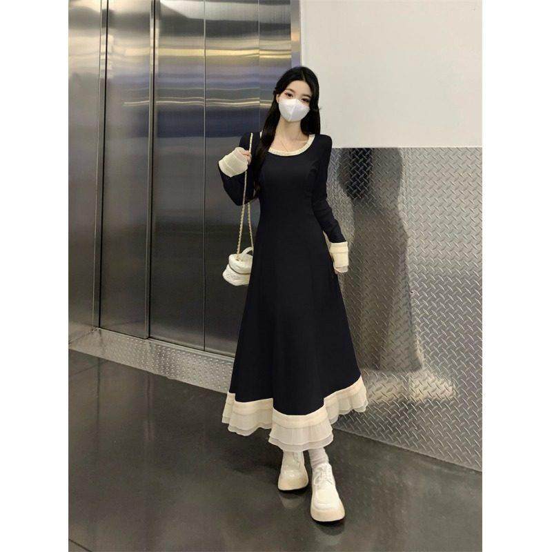 大尺码赫本风流行穿搭小个子黑色洋装女装春季胖mm高级感内搭长裙,运动/瑜伽/健身/球迷用品,瑜伽短裙,淘宝优惠券,粉丝福利购,淘宝优惠卷