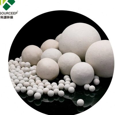 优选萍乡科源供应惰性瓷球 氧化铝瓷球化工填料 多规格惰性氧化铝