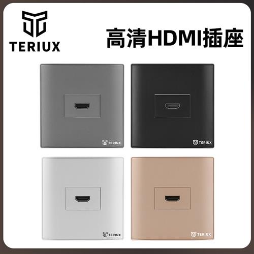 86型一位高清插座HDMI插座2.0高清直插免焊接插座面板多媒体插座