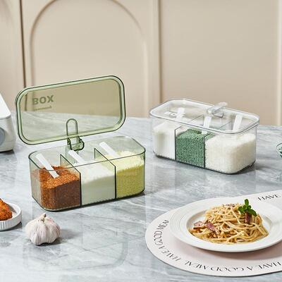 Spice Container Combo Set, Multi-Section Integrated Kitchen