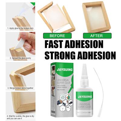 Jaysuing Multi-Purpose Adhesive Glue for Leather, Wood, Tile