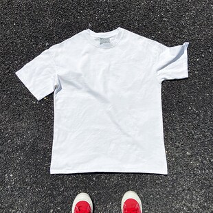 王有病工作室 10年老店!330克夏季重磅复古质感短袖T恤男女情侣
