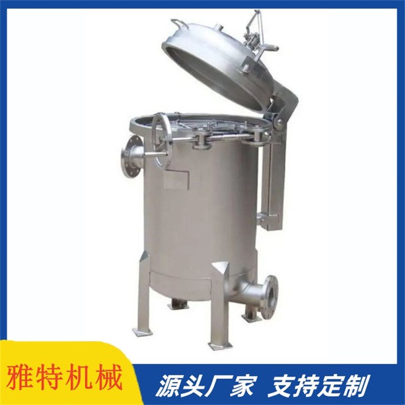 304-316L不锈钢袋式过滤器工业泥沙井水冷却循环水塔电泳浴池纺织