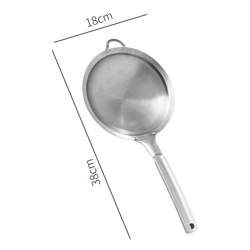316L不锈钢滤勺过滤豆浆勺细密孔滤勺多功能漏勺果汁过滤网筛网