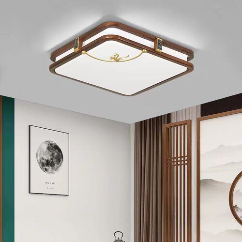 新中式吸顶灯客厅灯套餐现代灯实木中国风仿古餐厅卧室led灯9899