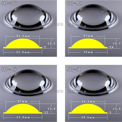 强光调焦手电亚克力放大镜直径202325283642455066mm凸透镜镜片