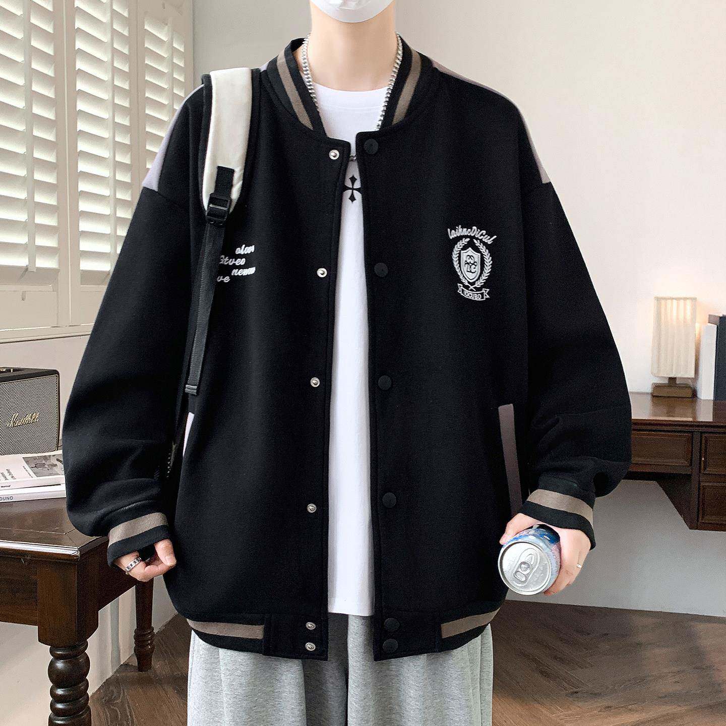 棒球服男生春秋季新款初高中学生青少年大童夹克外套男装上衣潮流
