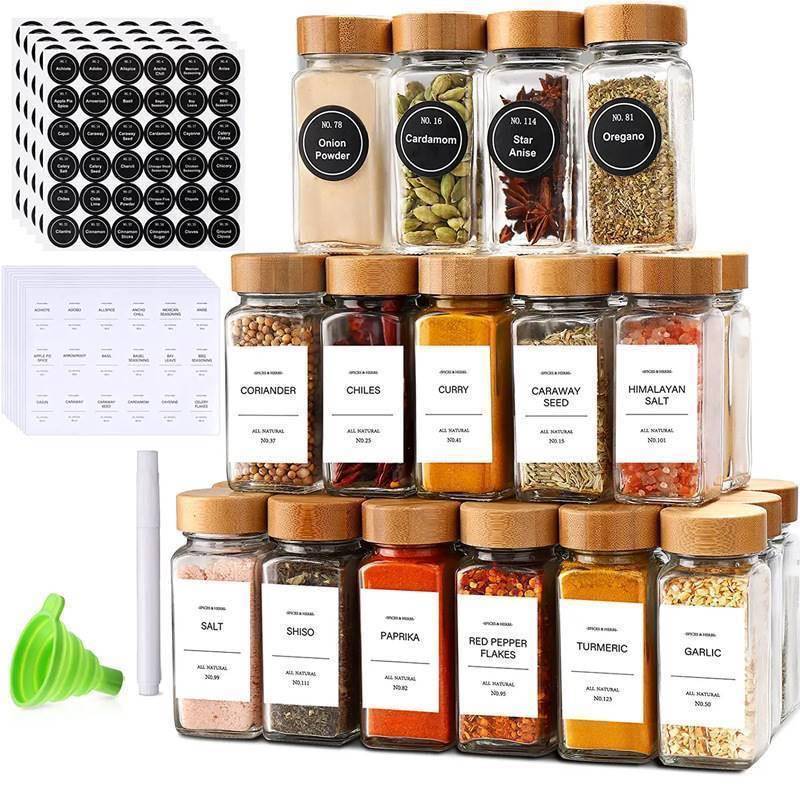 120ml Glass seasoning bottle spice jar salt kitchen storage