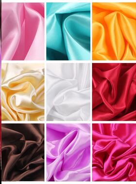 Satin fabric Satin color Silk gift box lining silk cloth