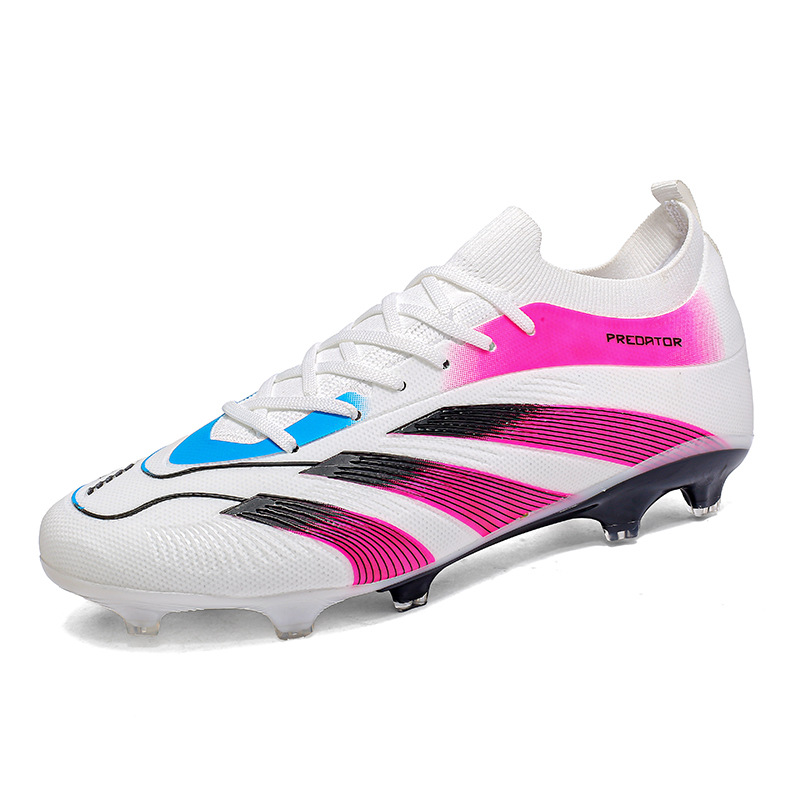 日本品质新款足球鞋男女款长钉青少年防滑训练鞋zapatos de socce