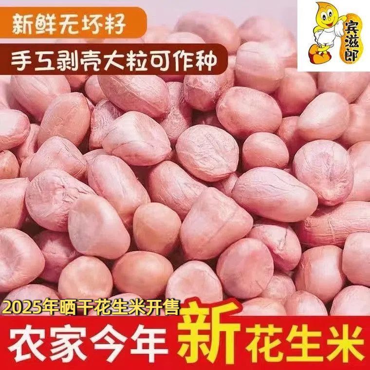 新货正宗大白沙花生米大颗粒