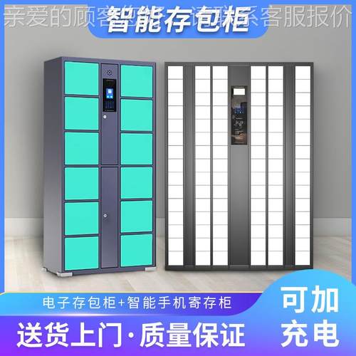 市指纹识别智能子存包柜寄家存柜健身房储物柜电930物品存放超柜