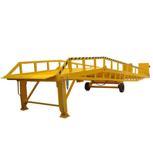 8T移动式液压登车桥 集装箱物流用月台升降调节板 码头升降板