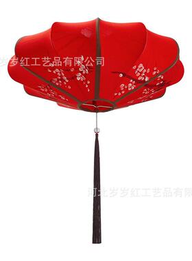 国风饰笼装中宫灯飞碟方形创意冬瓜景区户外FLD彩灯新式仿古灯24