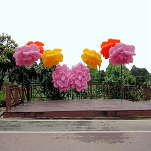 景区网红打卡感应花 户外防水自动开花 园林景观亮化装置花器花