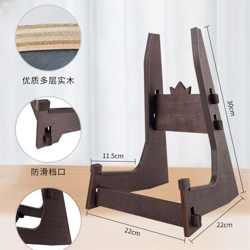 电吉他支架木质支架电吉他贝斯专用支架硅胶立架支架放置电吉他收