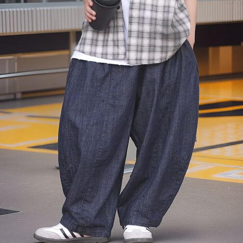 男童裤子儿童装春装牛仔裤2025新款大童宽松长裤男孩春秋款阔腿裤