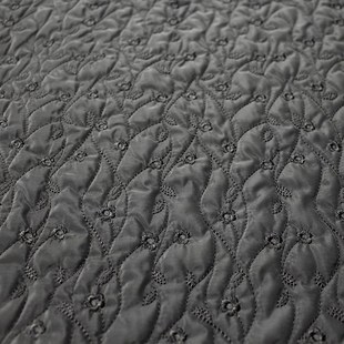 绣花面料平绣小花朵夹棉电脑绗缝绗绣秋冬棉衣仿记忆定位刺绣布料