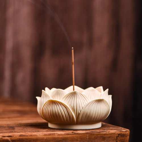 香炉家用室内创意莲花线香炉供奉焚香炉香薰环香炉茶道檀香炉薰香