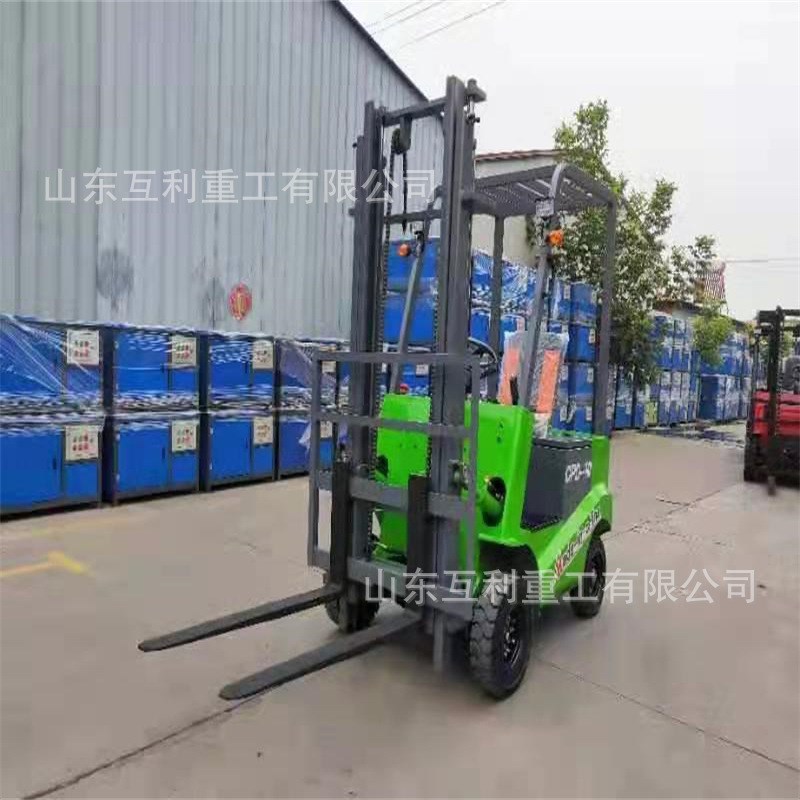 四轮座驾式液压升高搬运车 2吨液压车升降堆垛车四轮小型电动叉车