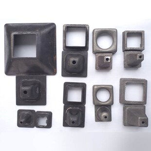 堆垛脚碗堆垛脚立柱方管底脚w盖帽料箱脚碗货架脚堆脚杯铸钢巧固