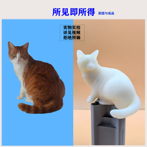 白膜宠物猫定制送源文件纪念