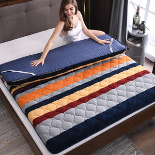 新品加厚保暖榻榻米床垫1米5双人1.8米法兰绒软垫家用1.2米冬季垫