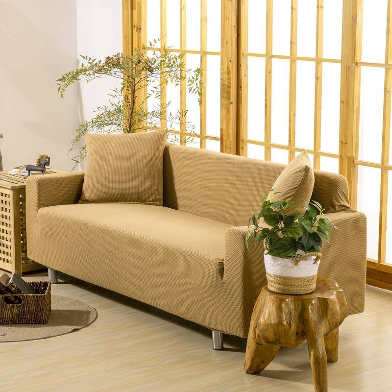 针织华夫格 弹力立体沙发套 弹性全包型沙发包 玉米粒沙发套子