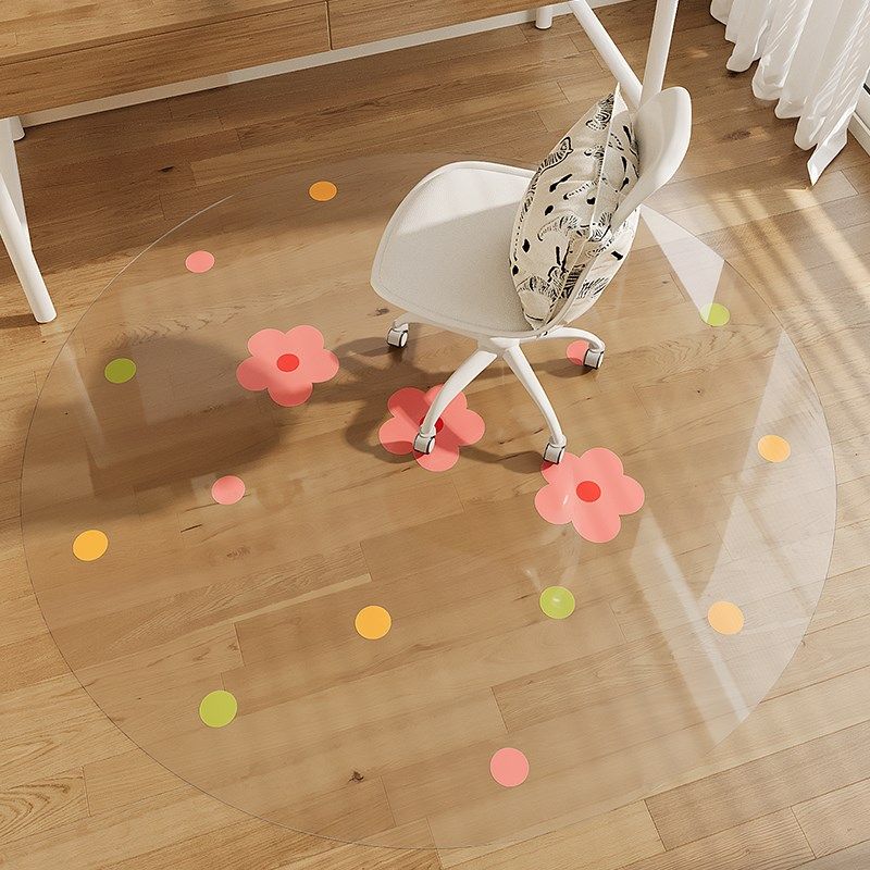 透明PVC软玻璃地毯儿童学习椅地垫脚垫椅子垫防水防油小清新花朵,居家布艺,地毯,淘宝优惠券,粉丝福利购,淘宝优惠卷
