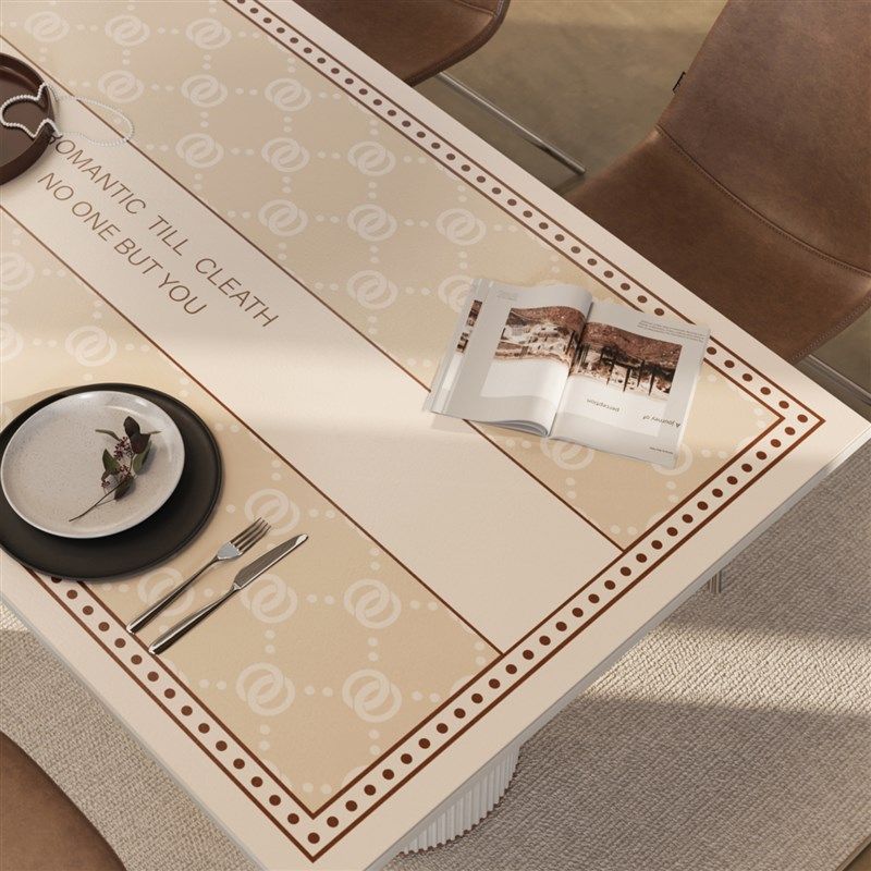桌垫防水防油轻奢高级防烫隔热耐脏餐桌布免洗可擦茶几台面保护垫,居家布艺,桌布,淘宝优惠券,粉丝福利购,淘宝优惠卷