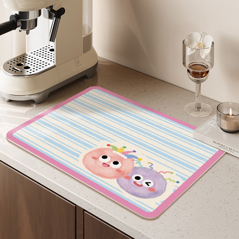 咖啡机硅藻泥厨房台面沥水垫多功能吸水餐垫桌面垫灶台专用隔热垫