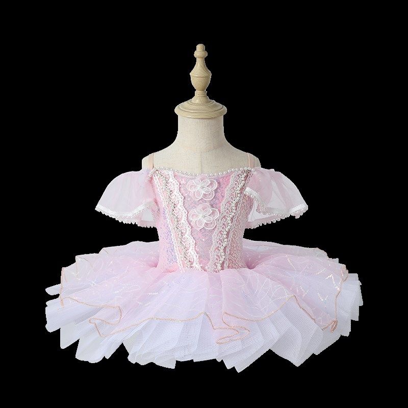 新款儿童芭蕾舞裙演出服亮片蓬蓬裙女童连衣裙舞蹈服表演舞台服装