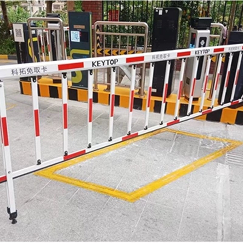 科拓道闸杆停车场栏杆85*40科拓免取卡椭圆八角泡沫杆小区门岗杆