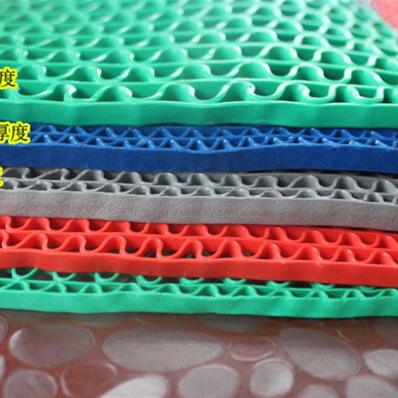 浴室垫食堂卫生间防滑垫防水红色塑料地毯镂空橡胶垫厕所过道地垫