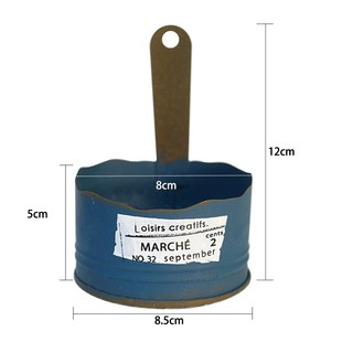 波浪边壁挂小花盒NO 爱上花园 YM薄铁皮易变形铁艺做旧花盆