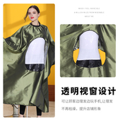 发廊专用高档理发围布美发剪头发专业定制围布潮网红不沾发透明