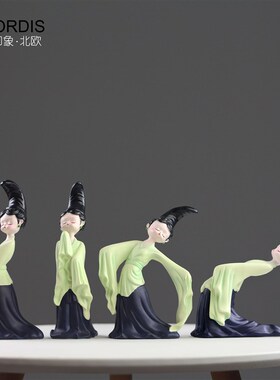 国潮创意中国风只此青绿家居客厅摆件中式送礼酒柜电视机柜装饰品