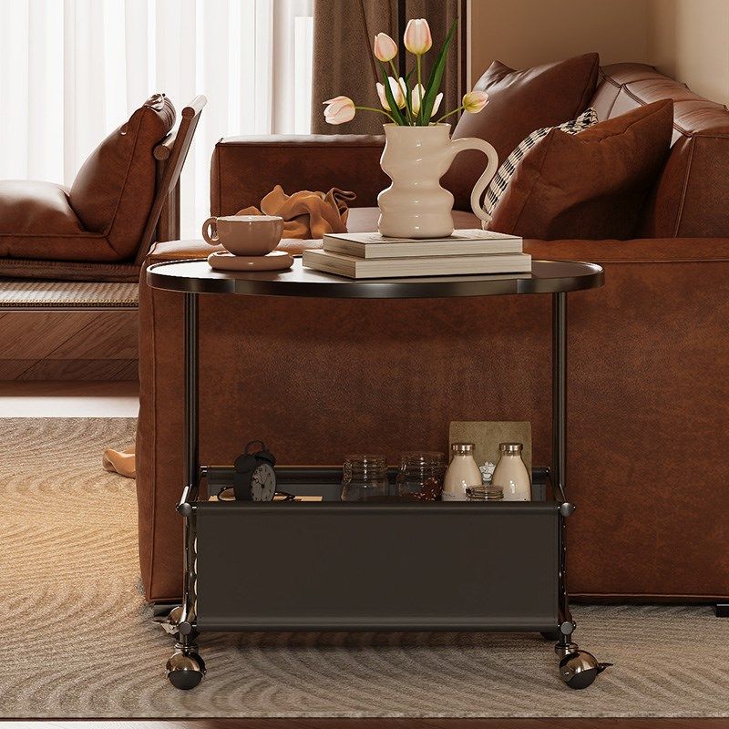 客厅家用中古风小推车侧边床头零食置物架可移动高级沙发边柜边几,住宅家具,移动边几/推车,淘宝优惠券,粉丝福利购,淘宝优惠卷