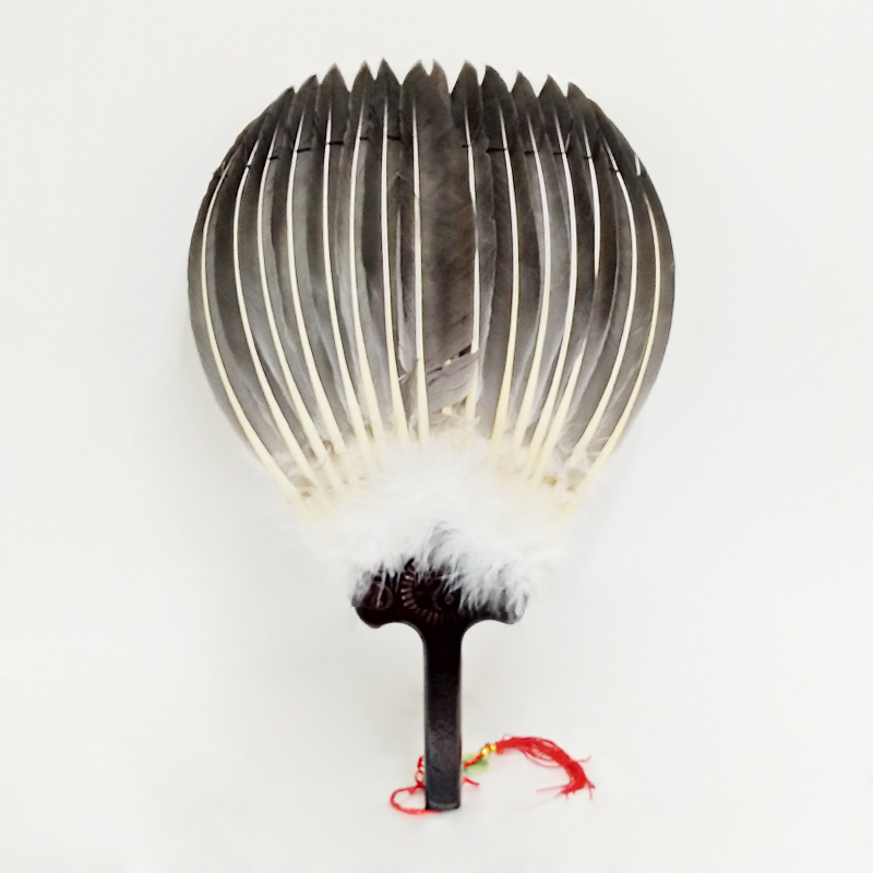 鹅毛扇孔明扇羽毛扇子诸葛亮扇子羽扇工艺扇礼品扇道具扇子演出用