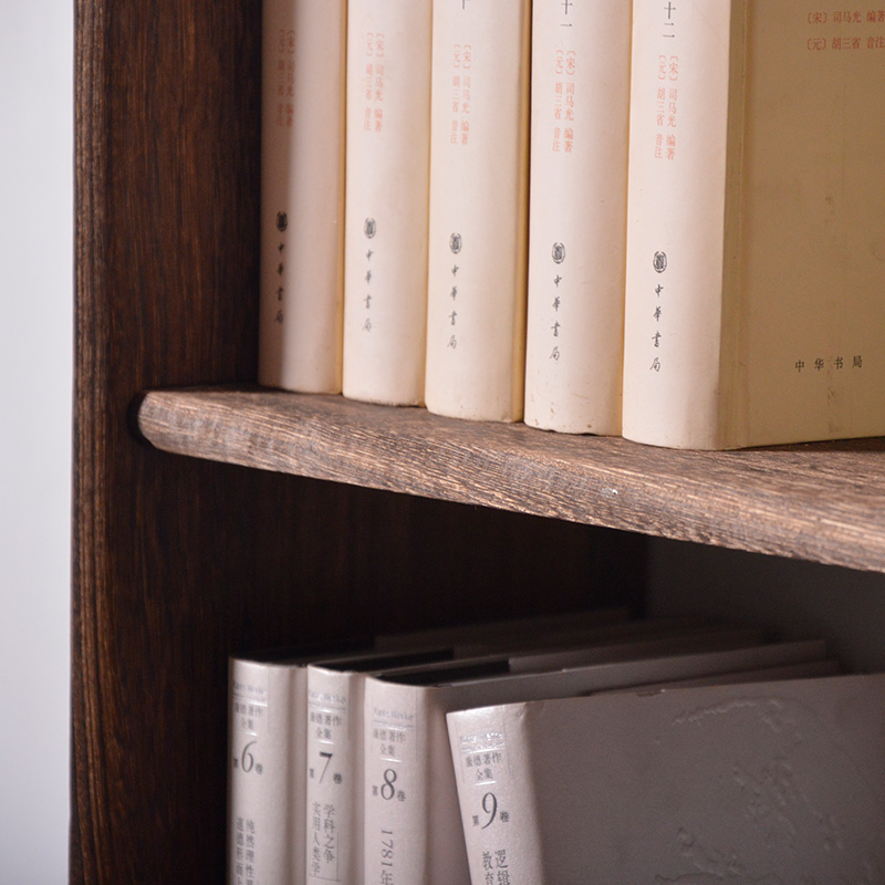 书架置物架展示架实木简易多层组合简约挂墙壁挂 墙上原木学生