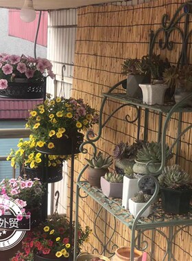 SHANGPIN 欧式做旧铁艺4层大花架