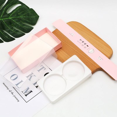 雪媚娘蛋黄酥2粒加厚透明包装盒烘焙糕点一次性甜品纸塑打包盒子