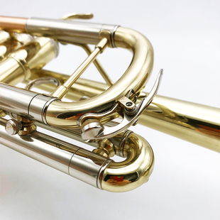 高音C调三音小号成人儿童初学者演奏黄铜一体式喇叭口西洋管乐器