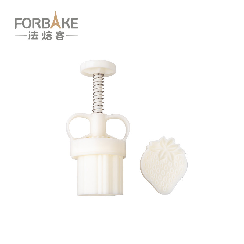 法焙客 月饼模型印具花生凤梨卡通 手压式绿豆糕点冰皮开运酥模具