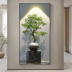 饰画新中式 客厅轻奢入户玄关装 走廊过道高端挂画现代简约高级壁画